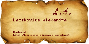 Laczkovits Alexandra névjegykártya